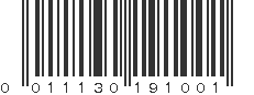 UPC 011130191001