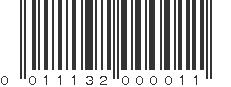 UPC 011132000011