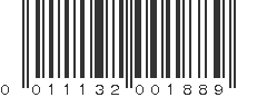 UPC 011132001889