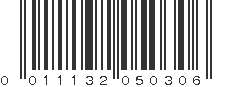 UPC 011132050306