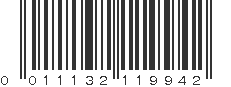 UPC 011132119942