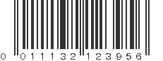 UPC 011132123956