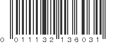 UPC 011132136031