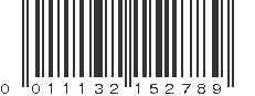 UPC 011132152789