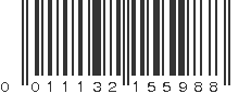 UPC 011132155988