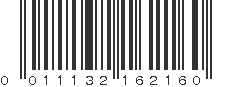 UPC 011132162160