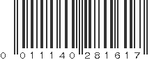 UPC 011140281617