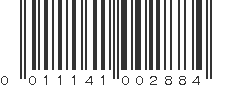 UPC 011141002884