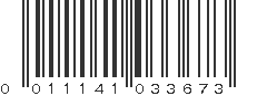 UPC 011141033673