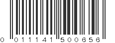 UPC 011141500656