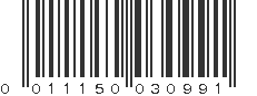 UPC 011150030991