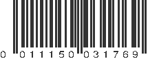 UPC 011150031769