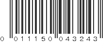 UPC 011150043243