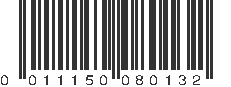 UPC 011150080132