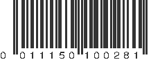 UPC 011150100281