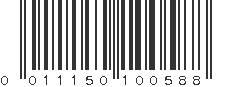 UPC 011150100588