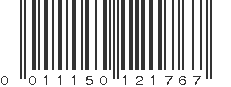 UPC 011150121767