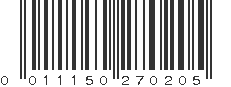 UPC 011150270205