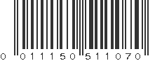 UPC 011150511070