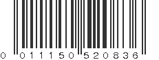 UPC 011150520836