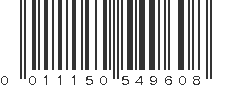 UPC 011150549608