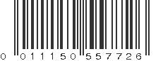 UPC 011150557726