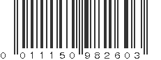 UPC 011150982603