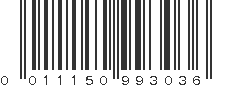 UPC 011150993036