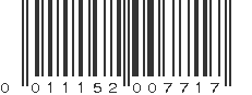 UPC 011152007717