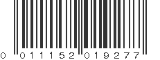 UPC 011152019277