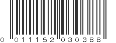 UPC 011152030388