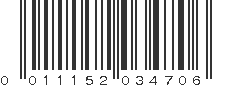 UPC 011152034706