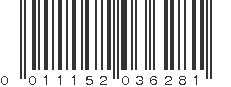 UPC 011152036281