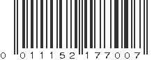 UPC 011152177007