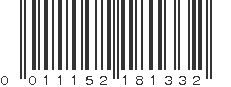 UPC 011152181332