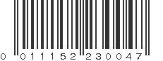 UPC 011152230047