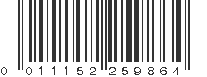 UPC 011152259864