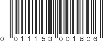 UPC 011153001806