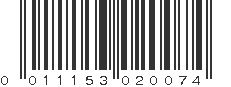 UPC 011153020074