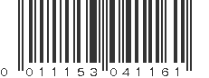 UPC 011153041161