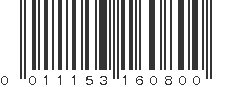 UPC 011153160800