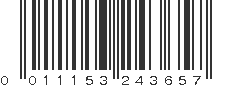 UPC 011153243657