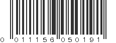 UPC 011156050191