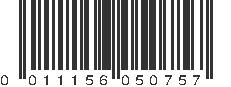 UPC 011156050757