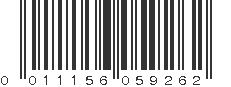 UPC 011156059262