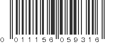 UPC 011156059316