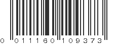 UPC 011160109373