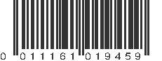 UPC 011161019459