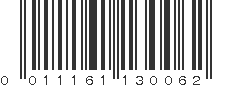 UPC 011161130062