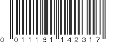 UPC 011161142317